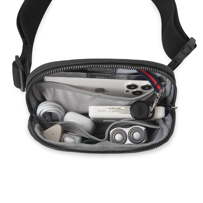 WIWU LULU Nylon Crossbody Bag - Black