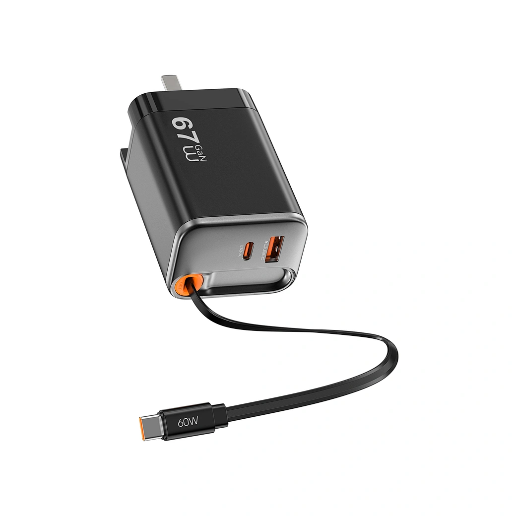 WIWU 67W Helix GaN Fast Charger - Black