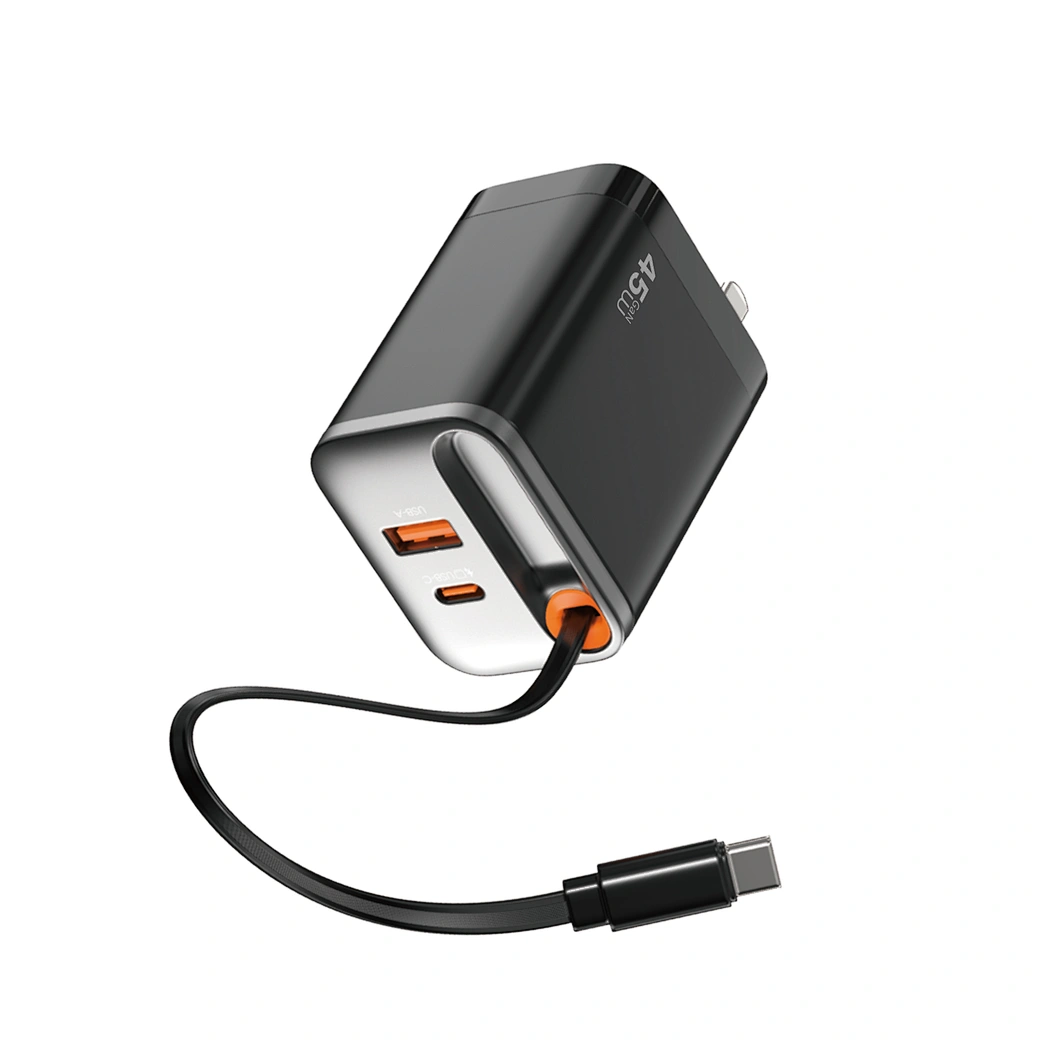 WIWU 45W Helix GaN Fast Charger - Black