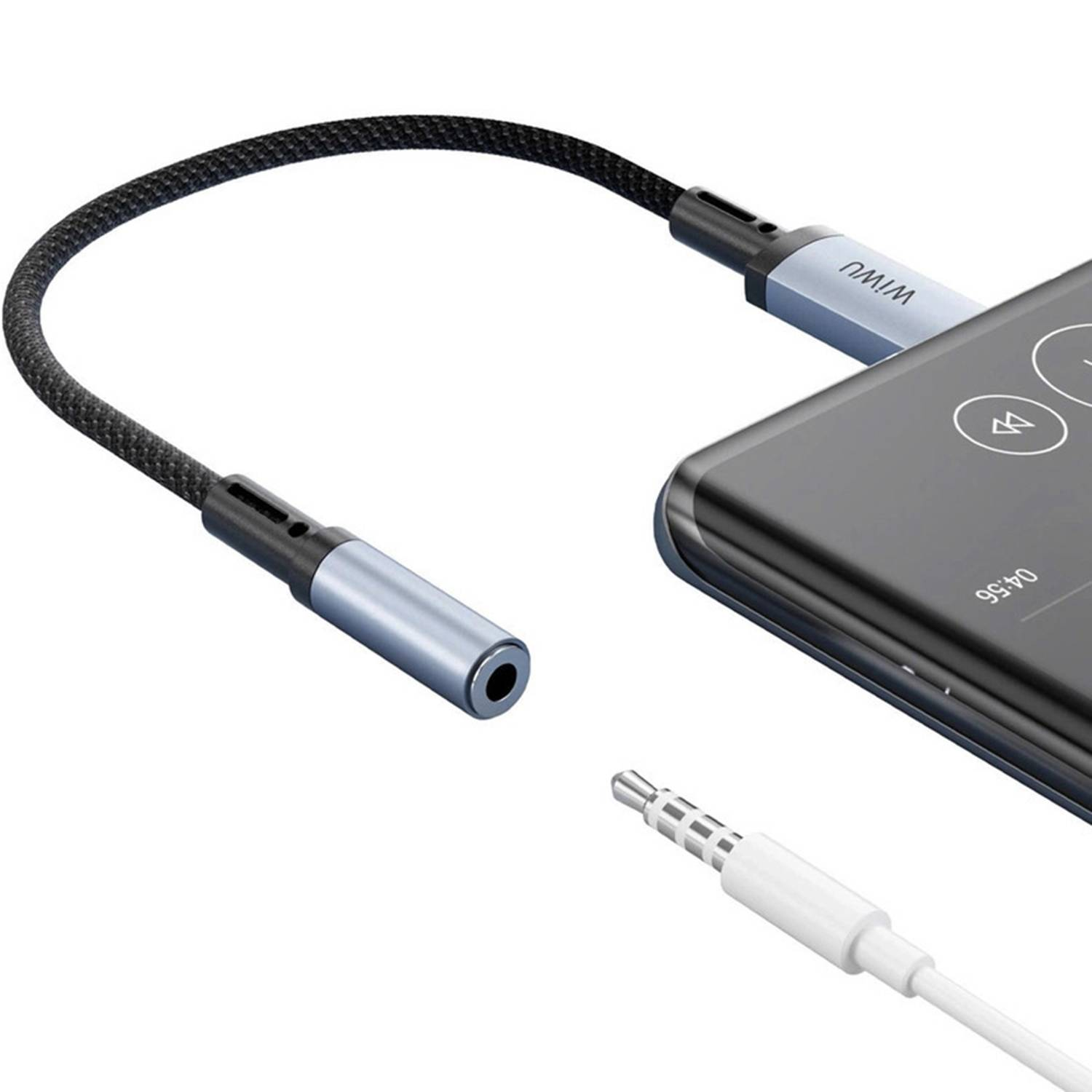 WIWU Wi-C047T Legend Audio Convertor C to 3.5mm - Black