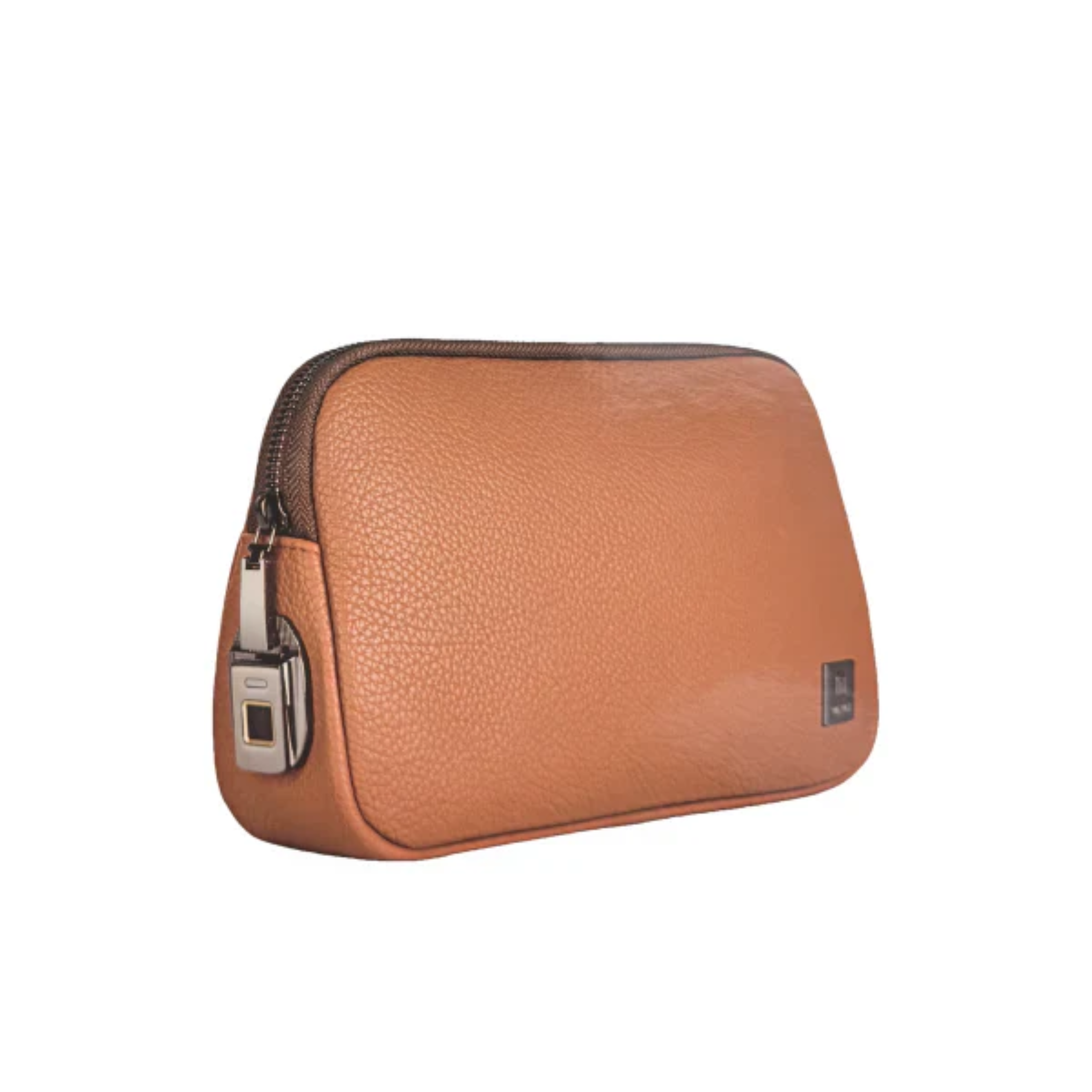 WIWU ALPHA Fingerint Lock Clutch Bag - Brown