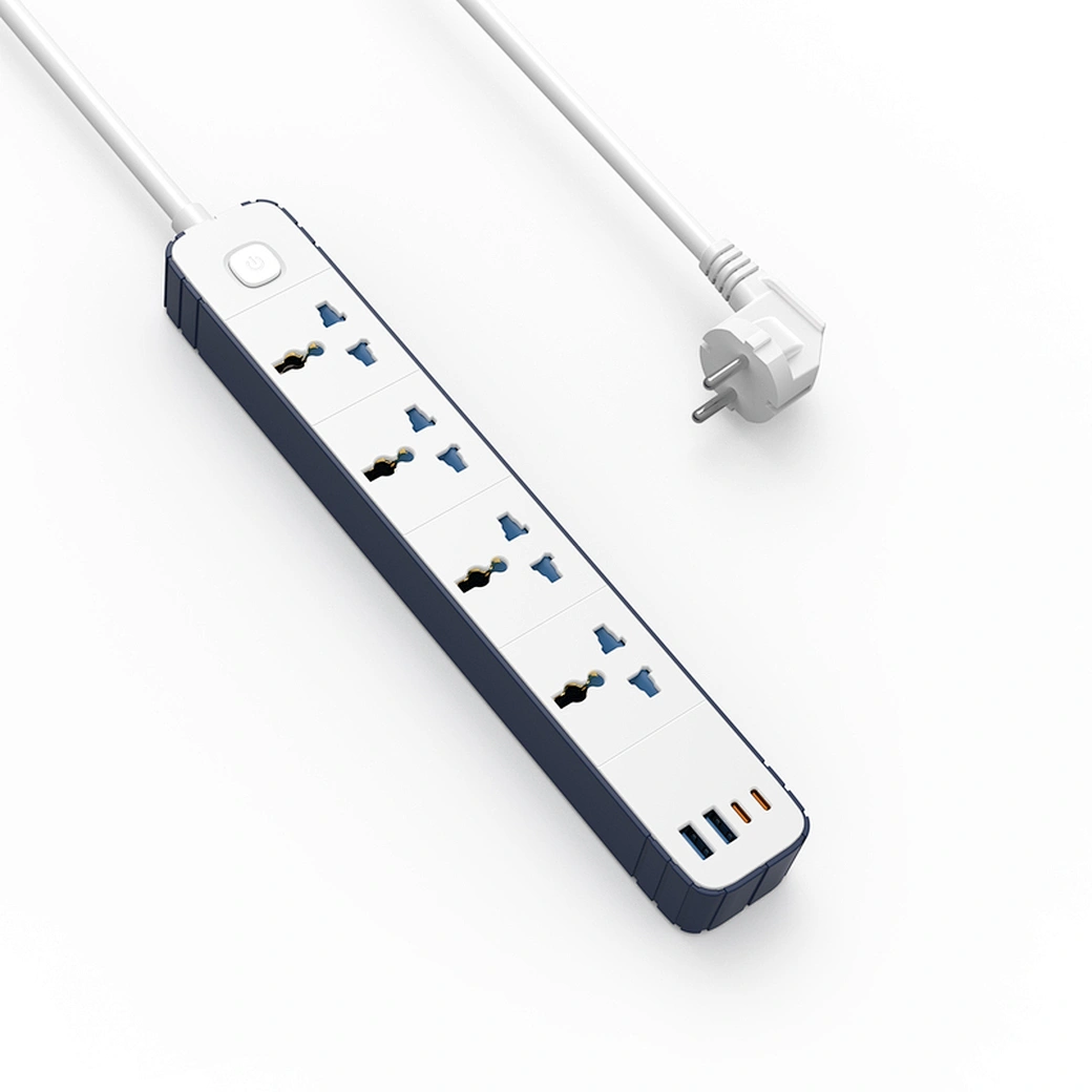 WIWU 8in1 20W GaN Power Strip 2C+2A+4AC - White