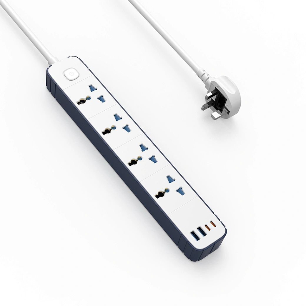 WIWU 8in1 20W GaN Power Strip 2C+2A+4AC - White