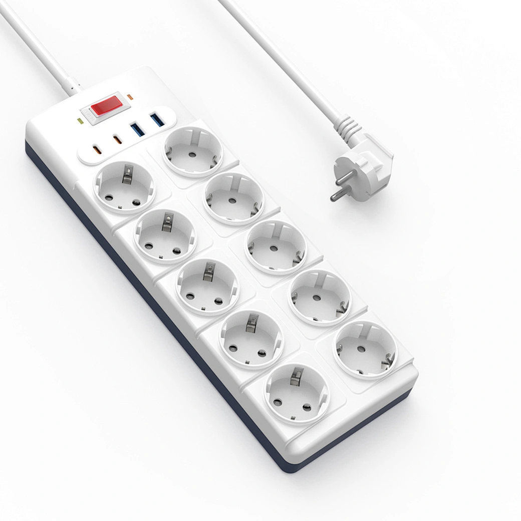 WIWU 14in1 20W GaN Power Strip 2C+2A+10AC - White
