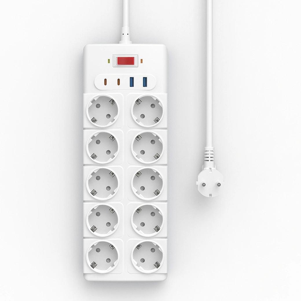 WIWU 14in1 20W GaN Power Strip 2C+2A+10AC - White