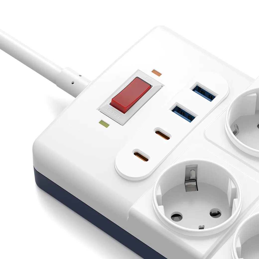 WIWU 14in1 20W GaN Power Strip 2C+2A+10AC - White
