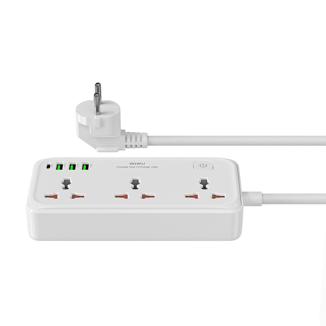WIWU Wi-S005 30W Cube Multiple Function GaN Power Strip - White