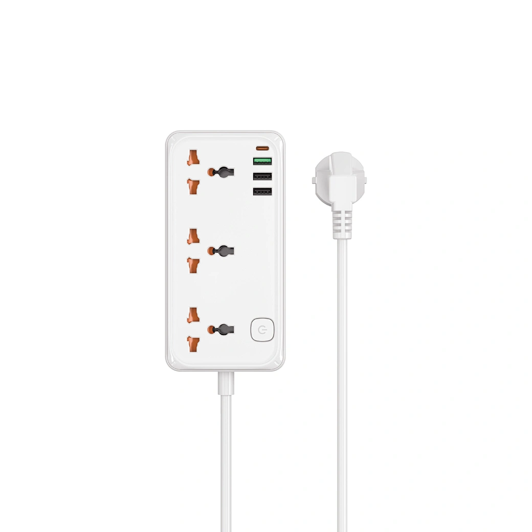 WIWU Wi-S005 30W Cube Multiple Function GaN Power Strip - White
