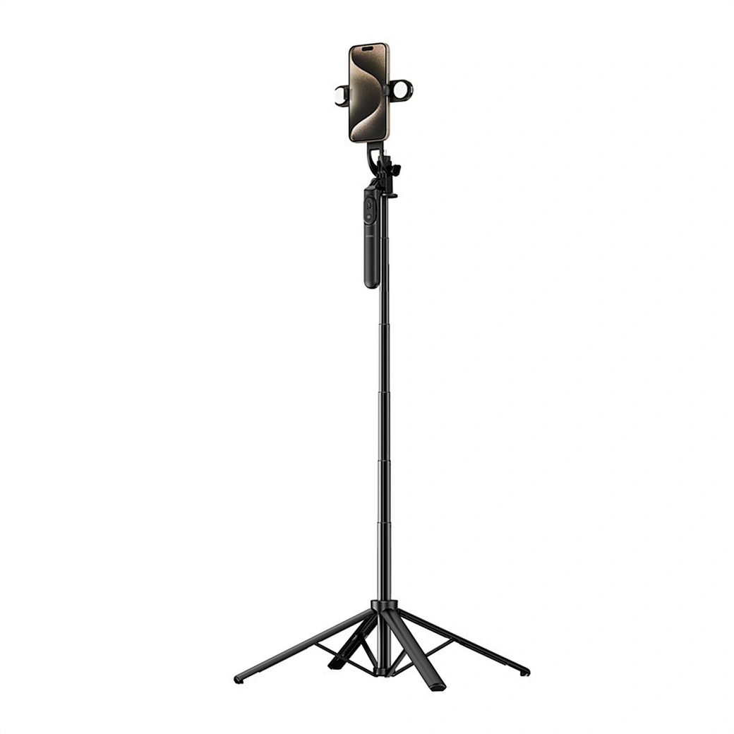 WIWU W-SE012 Live Broadcast Tripod Selfie Stick - Black