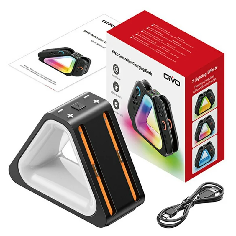 OIVO Controller Charging Dock for Nintendo Switch 2 - Black