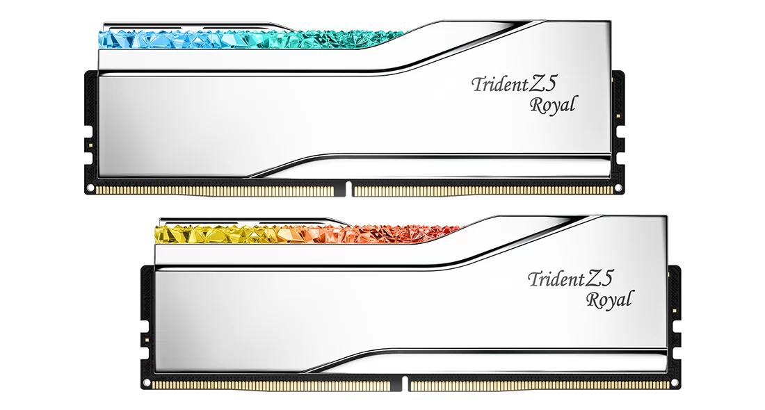 G.SKILL Trident Z5 Royal RGB Series 32GB (2x16GB) DDR5 RAM 6000MT/s CL28 Memory Kit - Silver