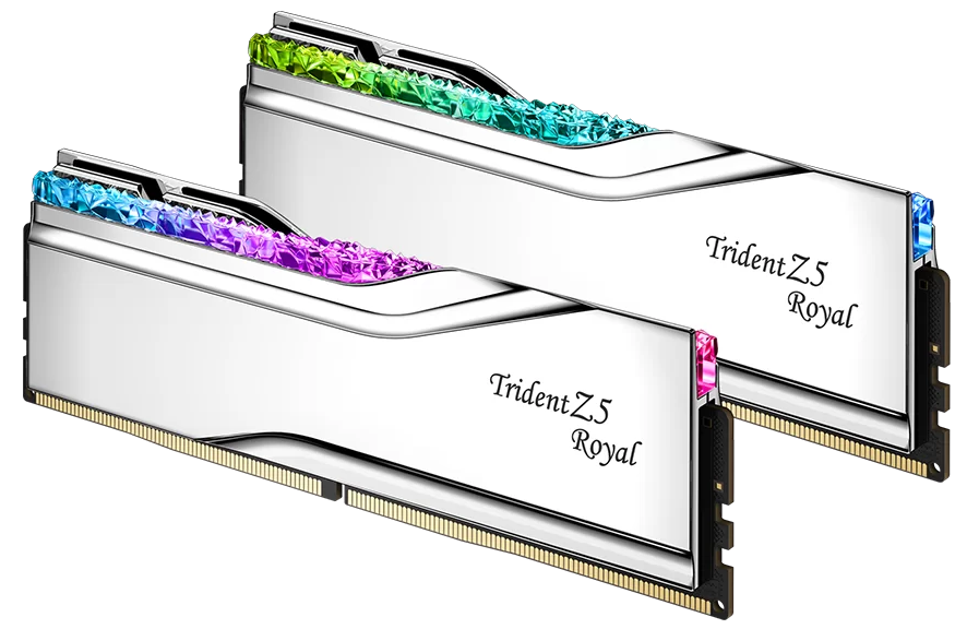 G.SKILL Trident Z5 Royal RGB Series 32GB (2x16GB) DDR5 RAM 6000MT/s CL28 Memory Kit - Silver