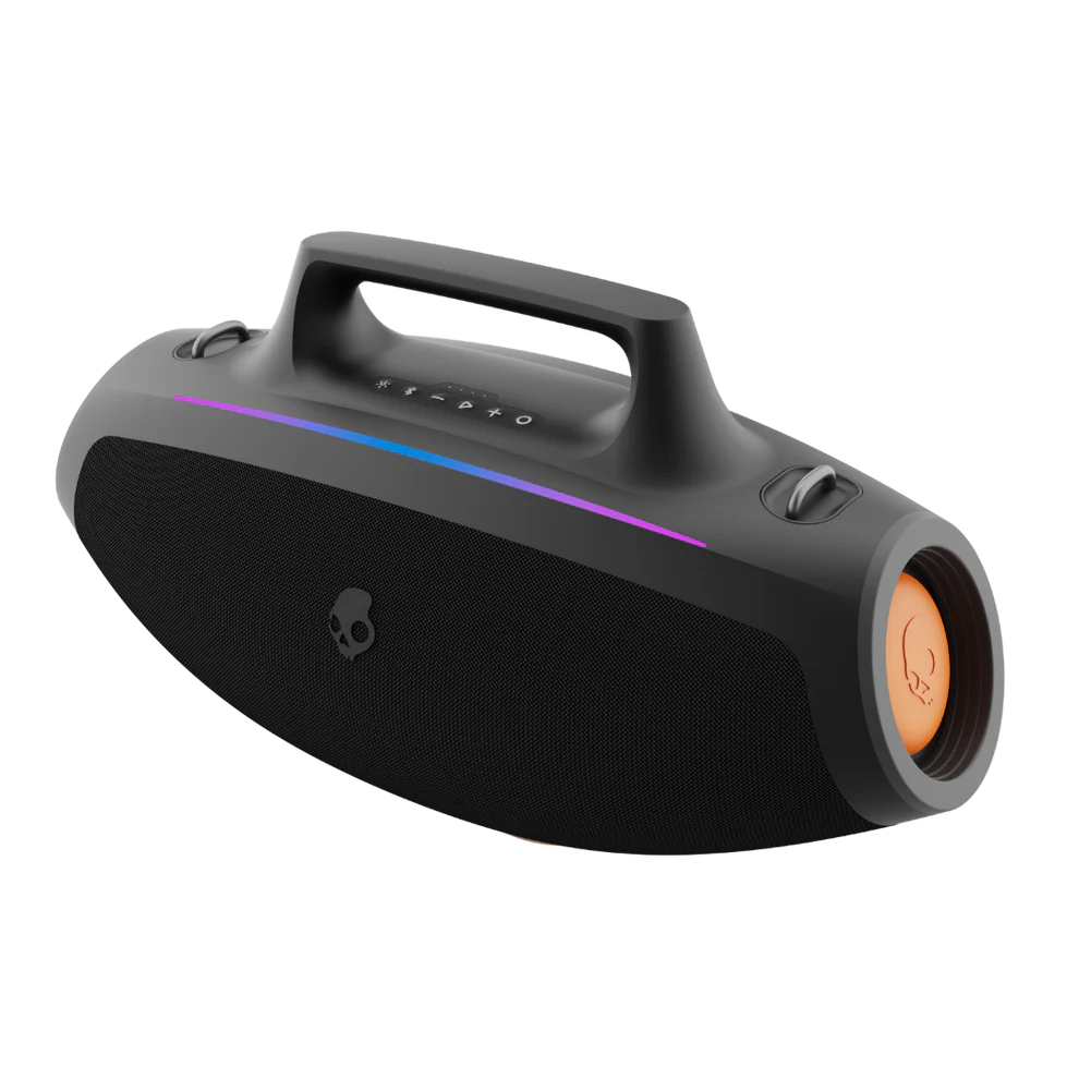 Skullcandy Barrel Bluetooth Boombox Speaker – Water-Resistant Wireless Portable Speaker