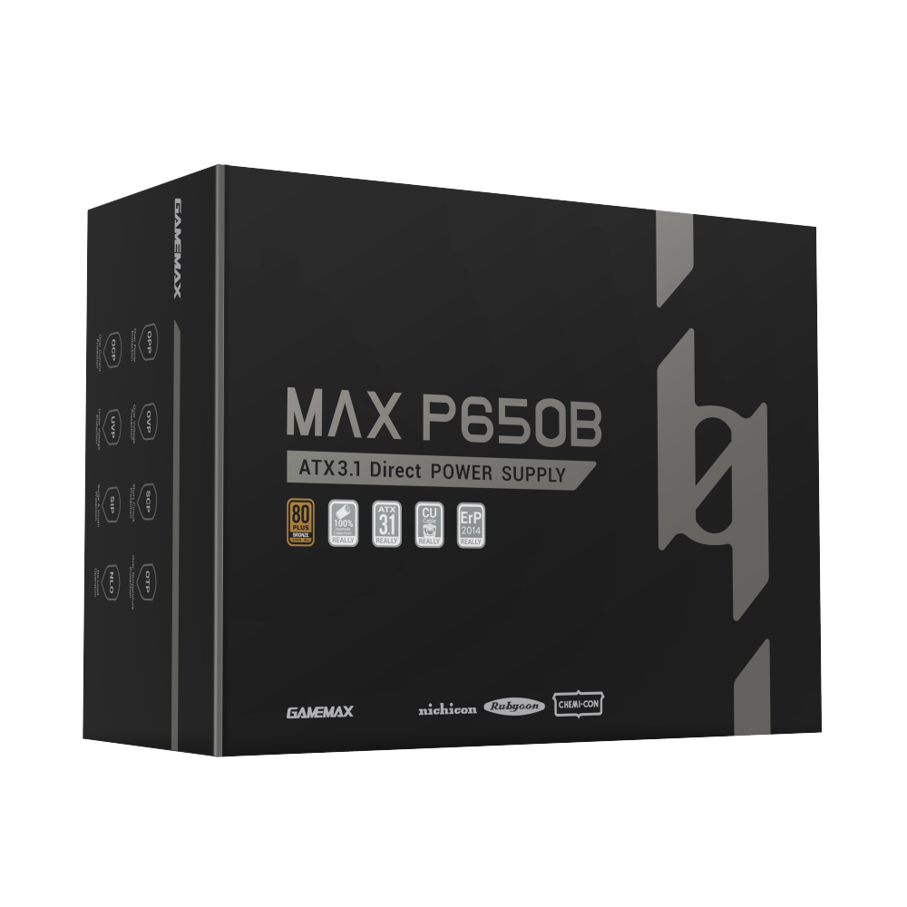 GAMEMAX MAX P650 B POWER SUPPLY GAMEMAX MAX P650 B POWER SUPPLY