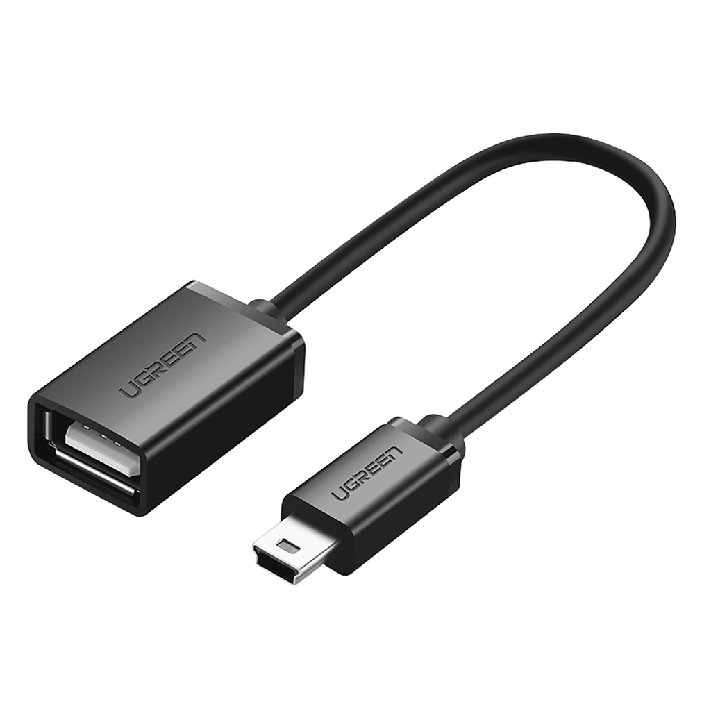 UGREEN US249 Mini USB 5Pin Male To USB 2.0 A Female OTG Cable 10CM