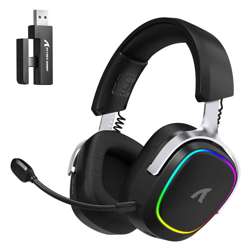Attack Shark G800 Wireless RGB Gaming Headset - Black