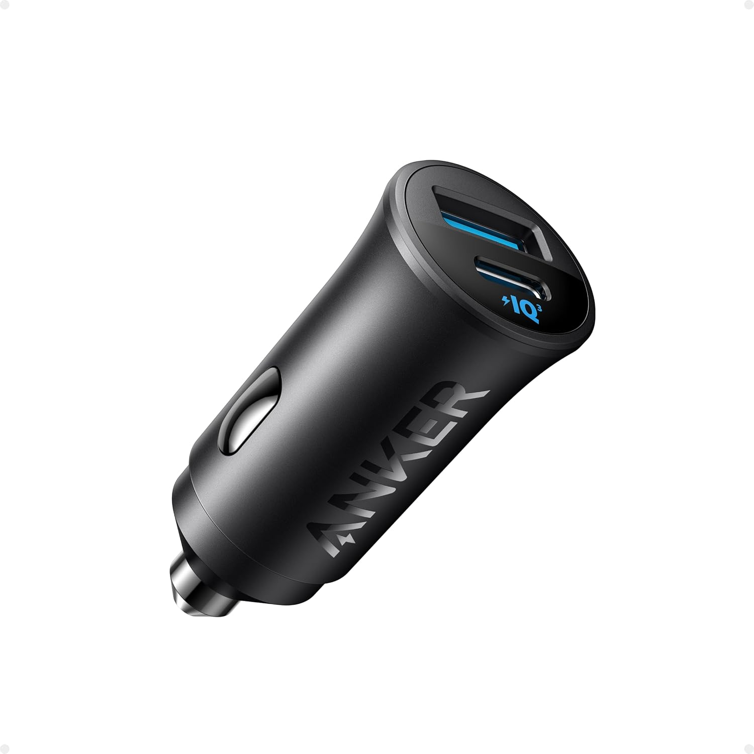 Anker USB-C Car Charger, 30W 2-Port Type-C Car Adapter, iPhone Car Charger Anker USB-C Car Charger, 30W 2-Port Type-C Car Adapter, iPhone Car Charger