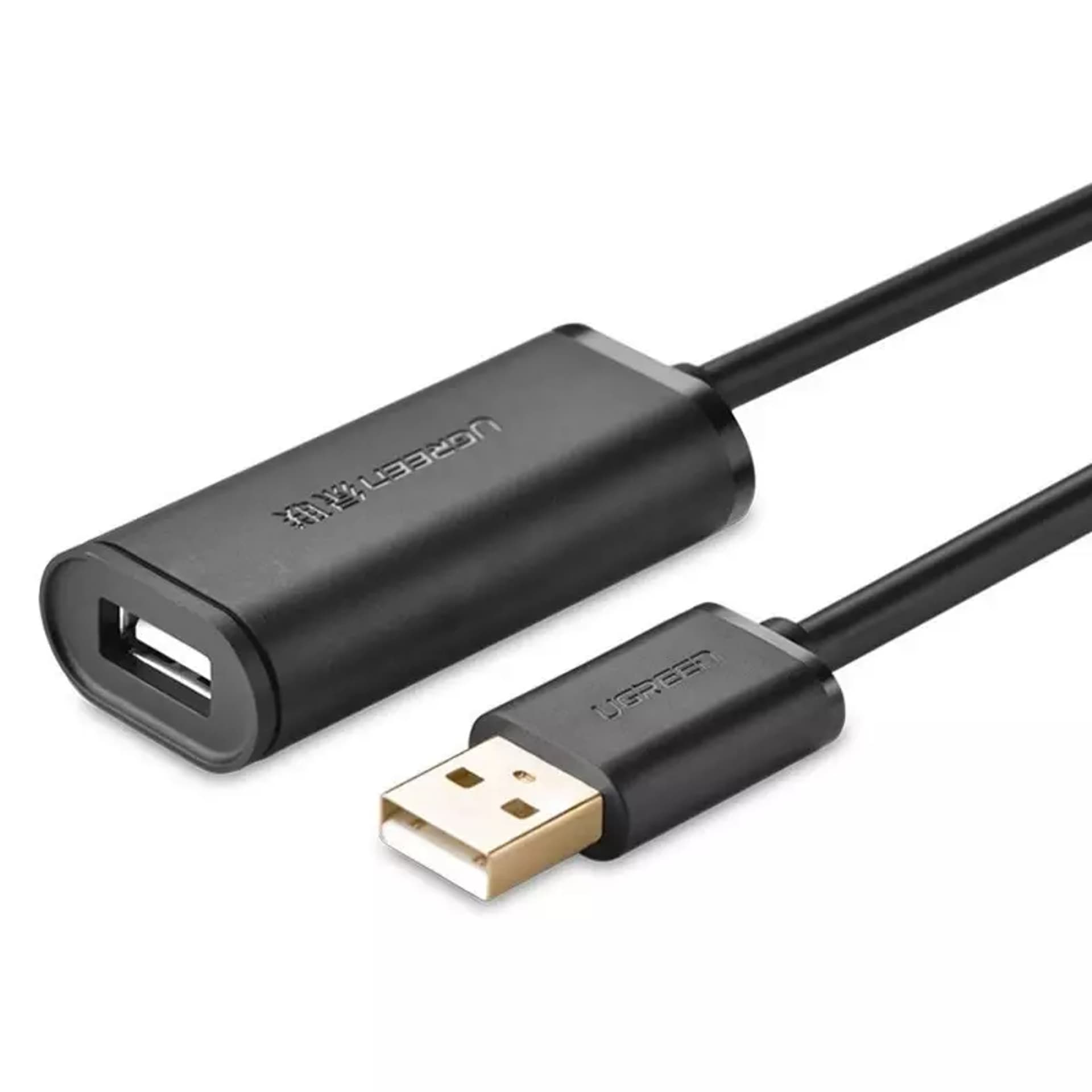 UGREEN US121 USB 2.0 Active Extension Cable with Chipset 5m (Black) UGREEN US121 USB 2.0 Active Extension Cable with Chipset 5m (Black)