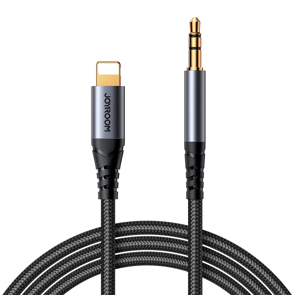 JOYROOM SY-A06 Audio-Transfer Series AUX Audio Cable (Lightning to 3.5mm) 1.2m-Black JOYROOM SY-A06 Audio-Transfer Series AUX Audio Cable (Lightning to 3.5mm) 1.2m-Black
