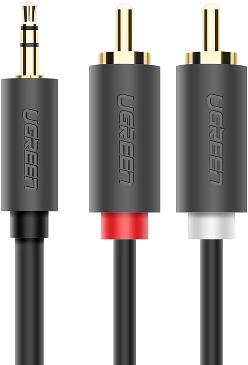 UGREEN 3.5mm Male to 2RCA Male Audio Cable 2m (Gray)