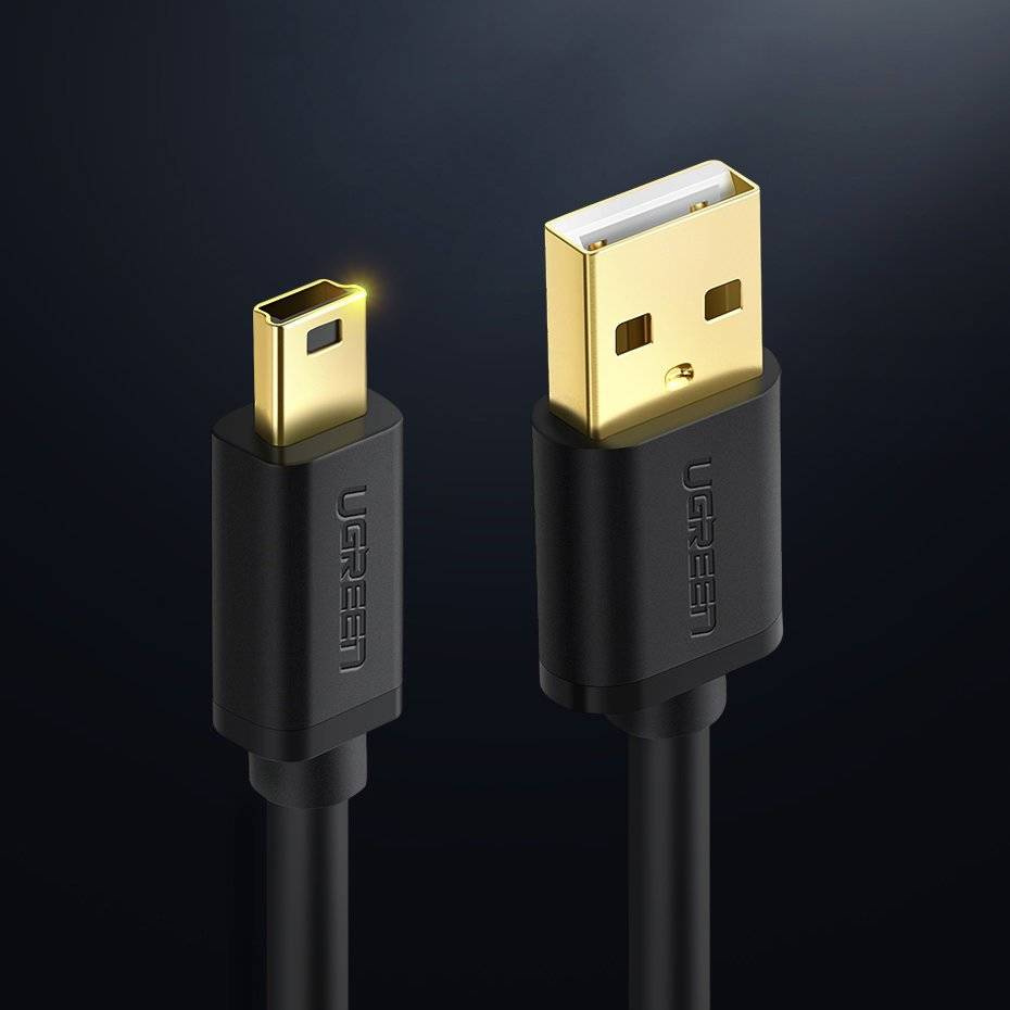 UGREEN US132 USB 2.0 A Male To Mini USB 5Pin Male Cable 2M