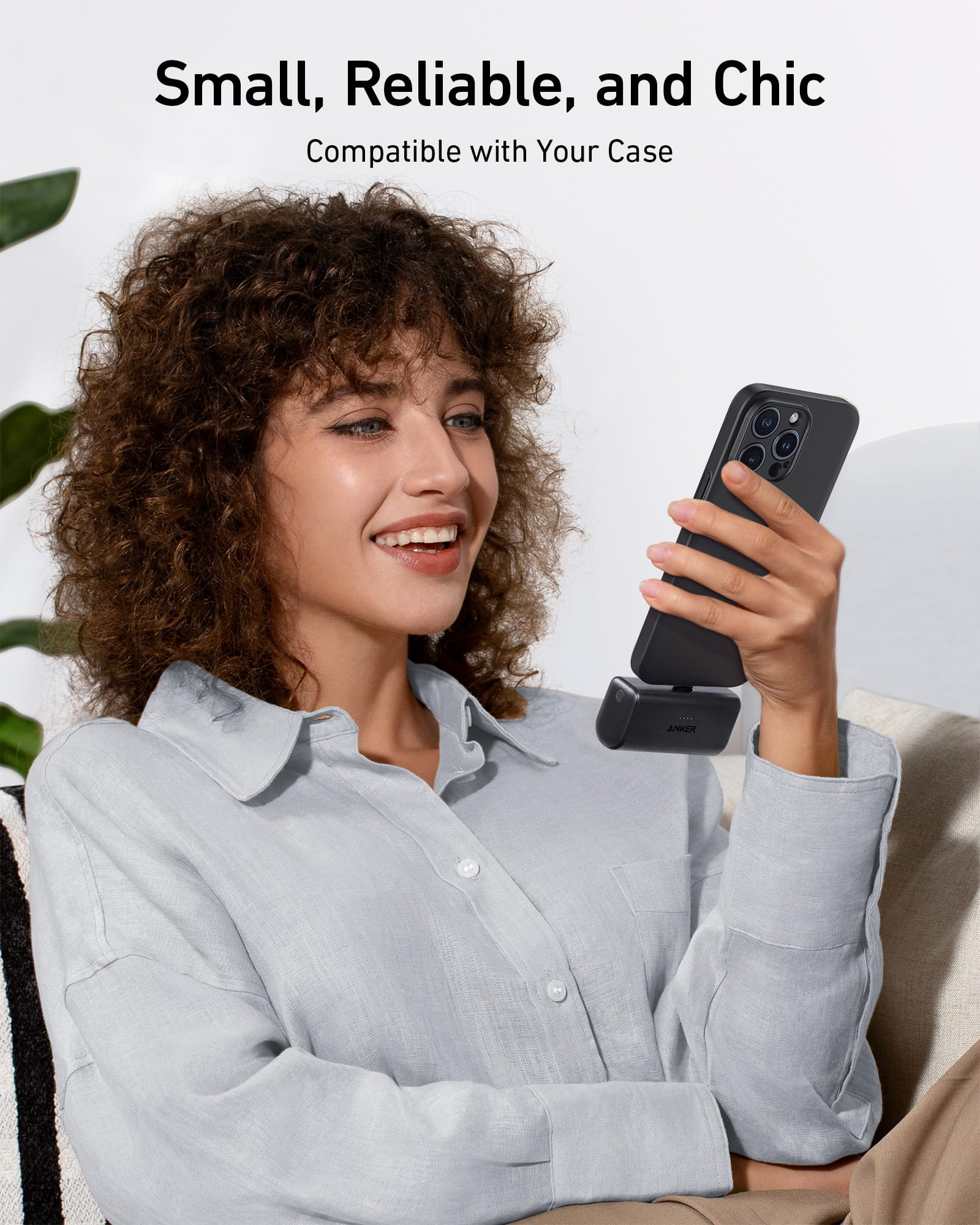 Anker 621 Power Bank Built-in USB-C Connector 22.5W - Shell White