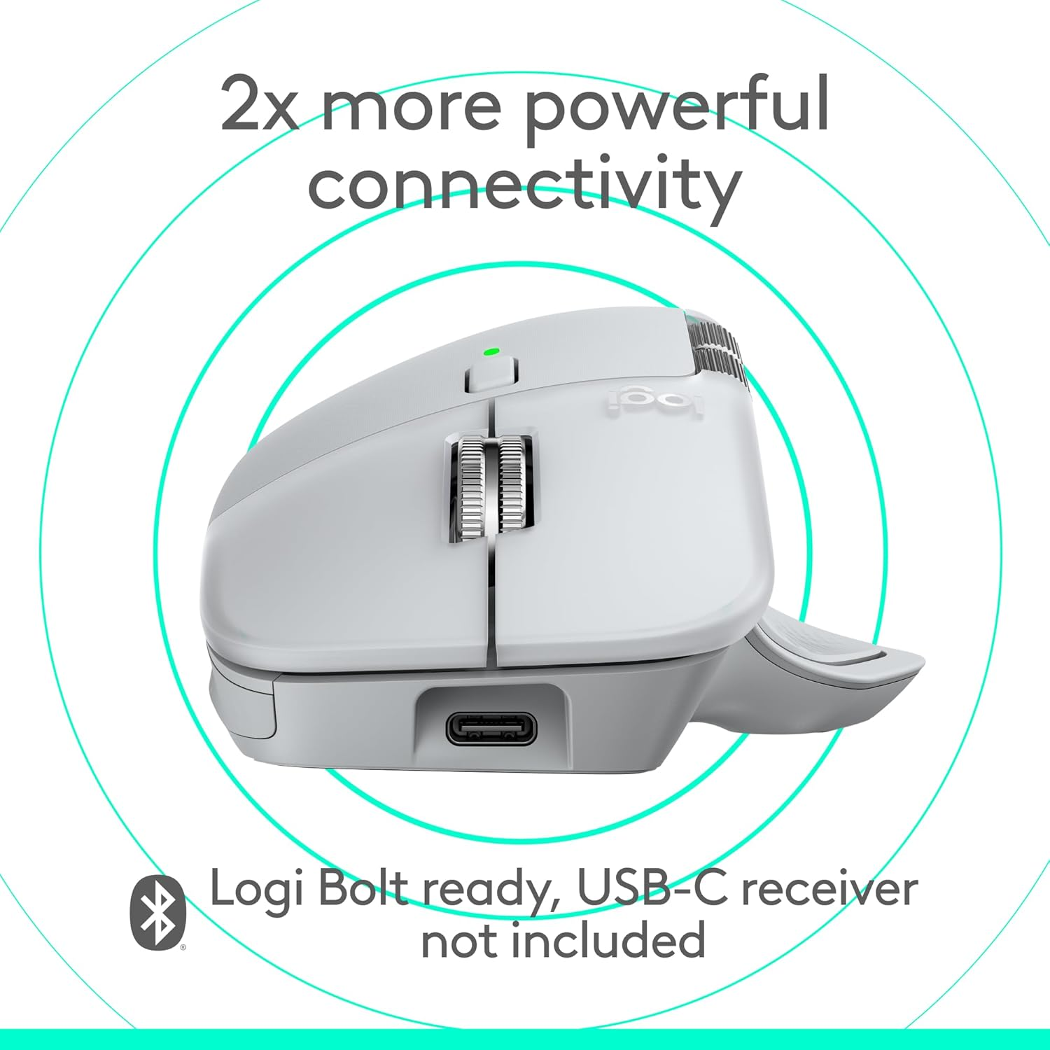 Logitech MX Master 4 Wireless Mouse for Mac in - White Silver