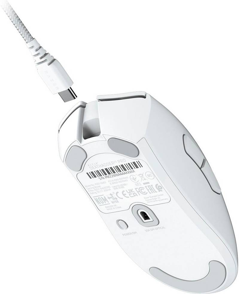 RAZER DEATHADDER V3 PRO  ULTRA-LIGHTWEIGHT WIRELESS  MOUSE - WHITE