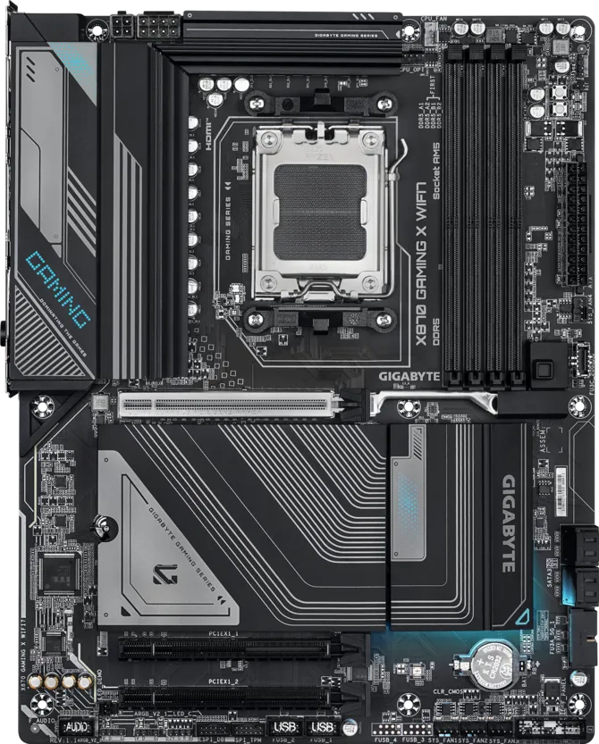 GIGABYTE X870 GAMING X WIFI7 - Supports AMD Ryzen Motherboard