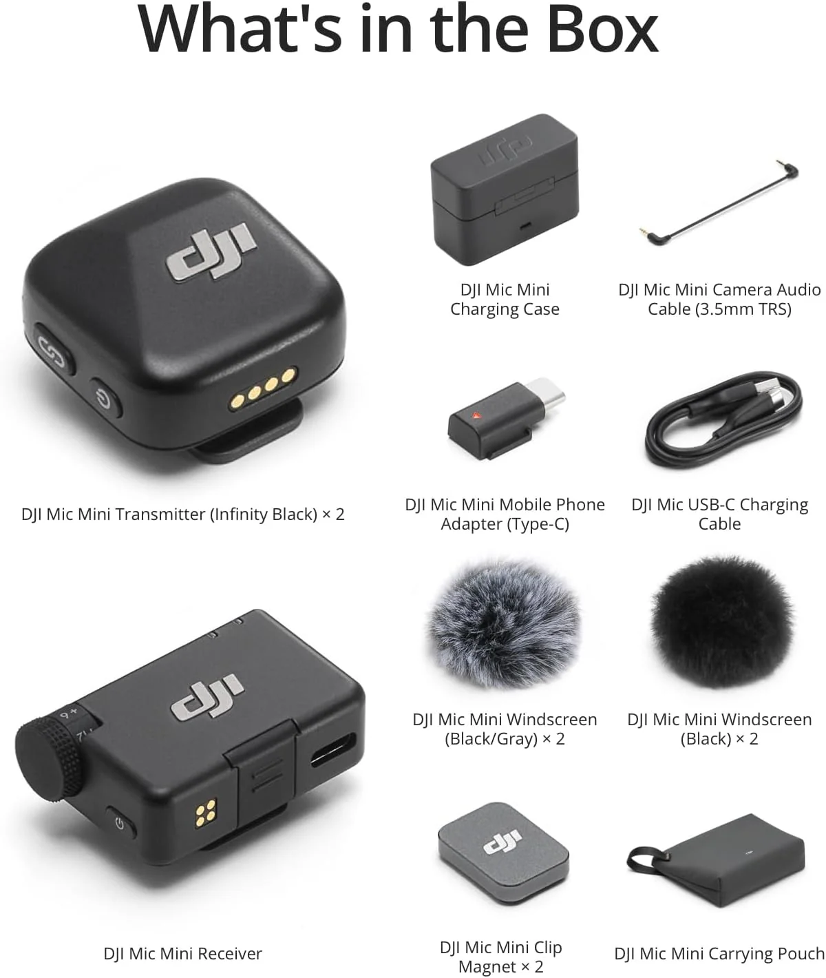 DJI Mic Mini - 2 TX + 1 RX + Charging Case