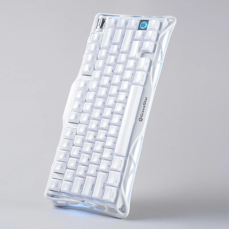 GRAVASTAR Mercury K1 75% WIRELESS MECHANIVAL GAMING KEYBOARD - Opaline White