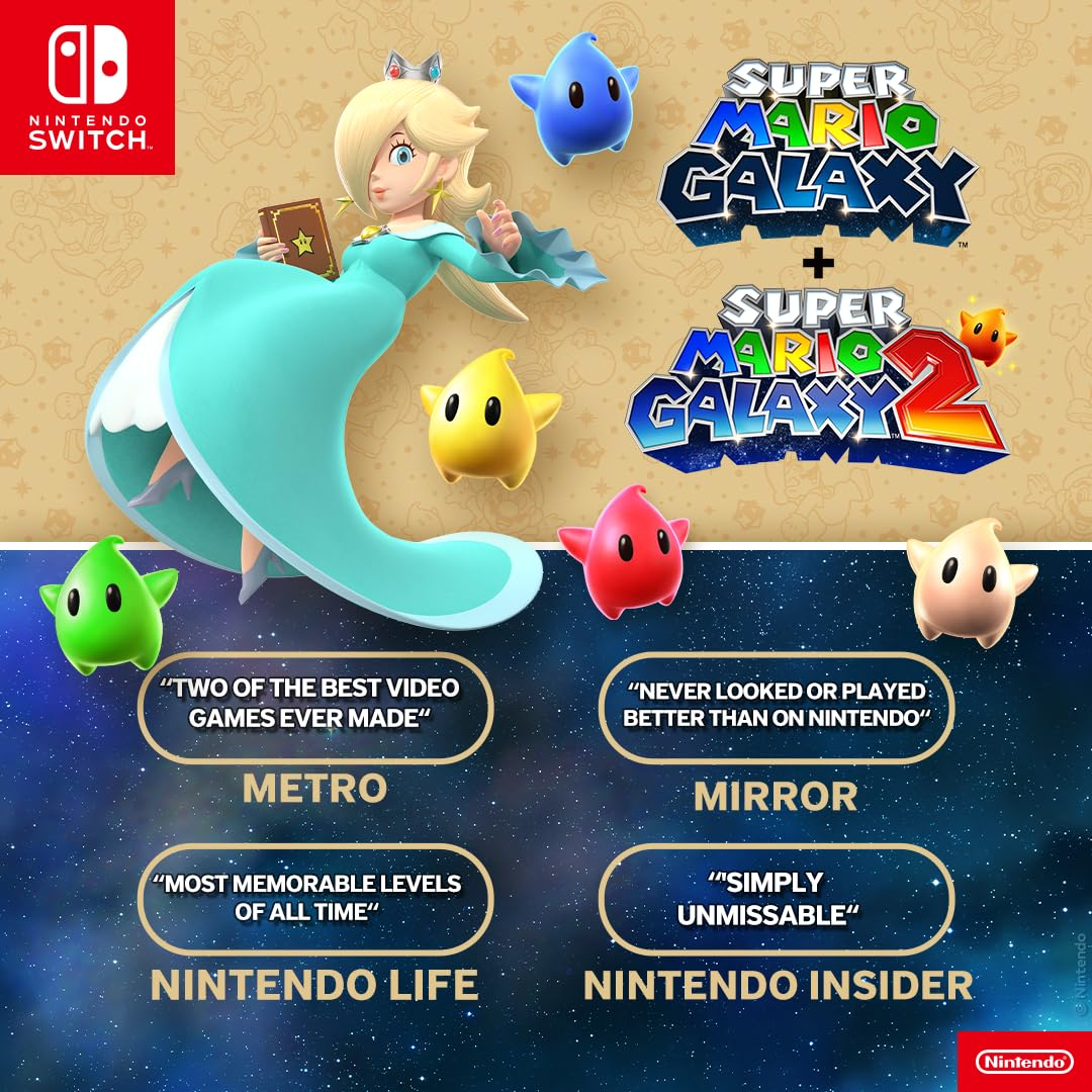 Super Mario Galaxy + Super Mario Galaxy 2 NINTENDO SWITCH GAME