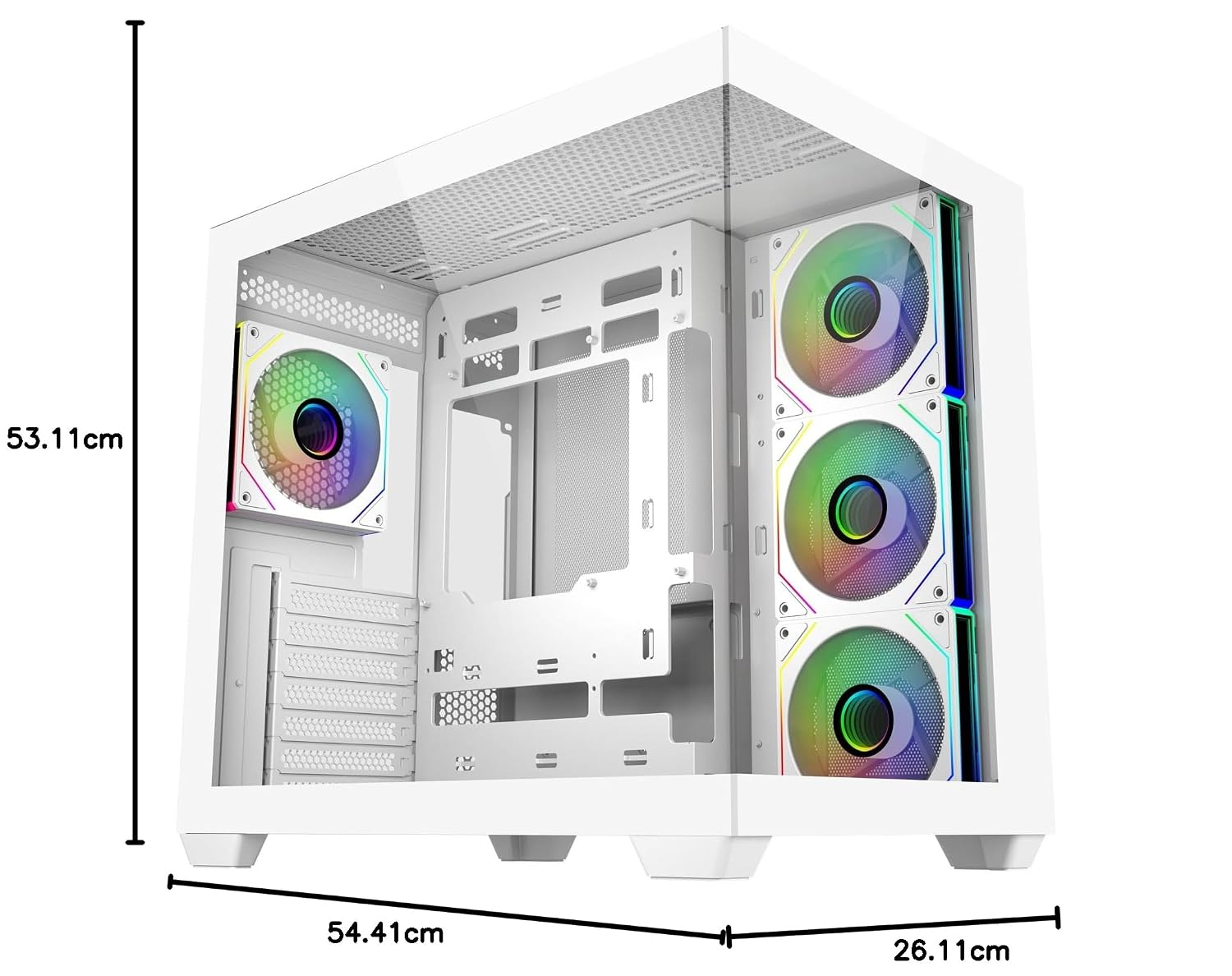 COOLER MASTER ELITE 681 GAMING CASE - WHITE