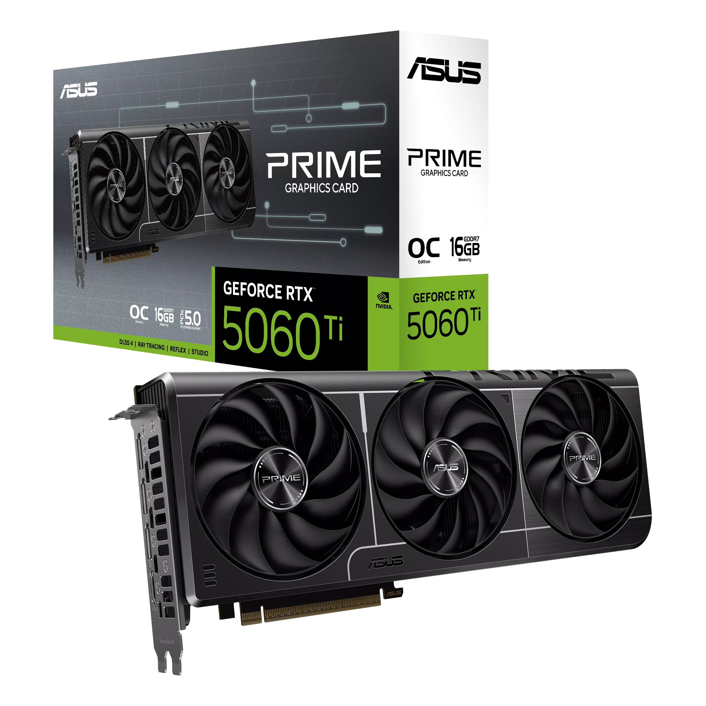 ASUS PRIME GeForce RTX™ 5060 Ti 16GB GDDR7 OC Edition - Graphics Card ASUS PRIME GeForce RTX™ 5060 Ti 16GB GDDR7 OC Edition - Graphics Card