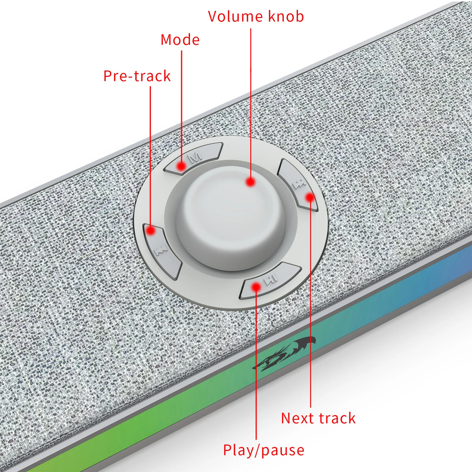 REDRAGON G515G NEO DUAL MODE RGB SOUNDBAR WHITE