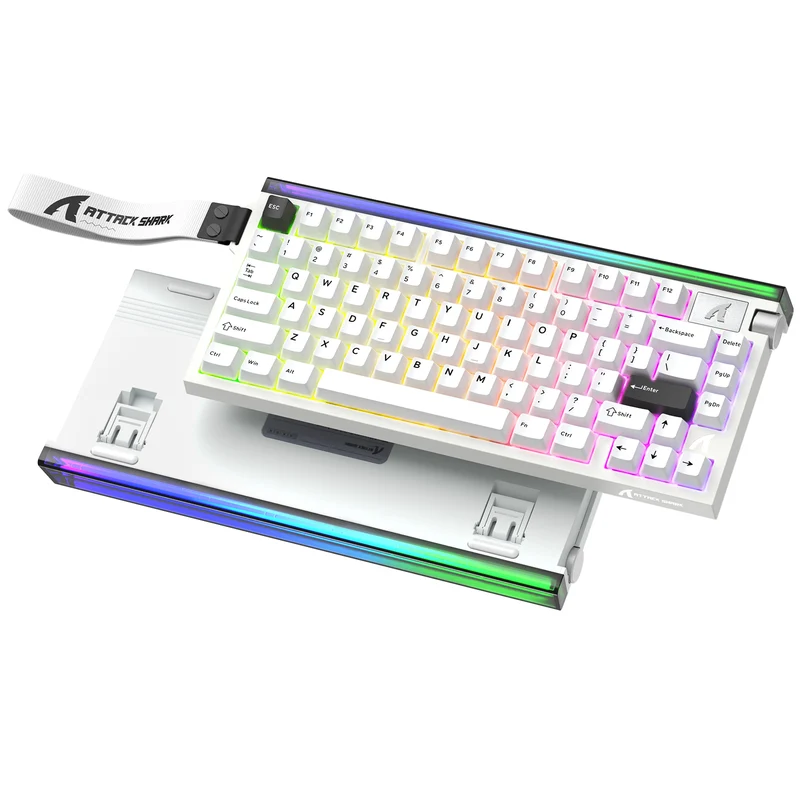 ATTACK SHARK R85 HE WIRD MAGNETIC SWITCH KEYBOARD WHITE