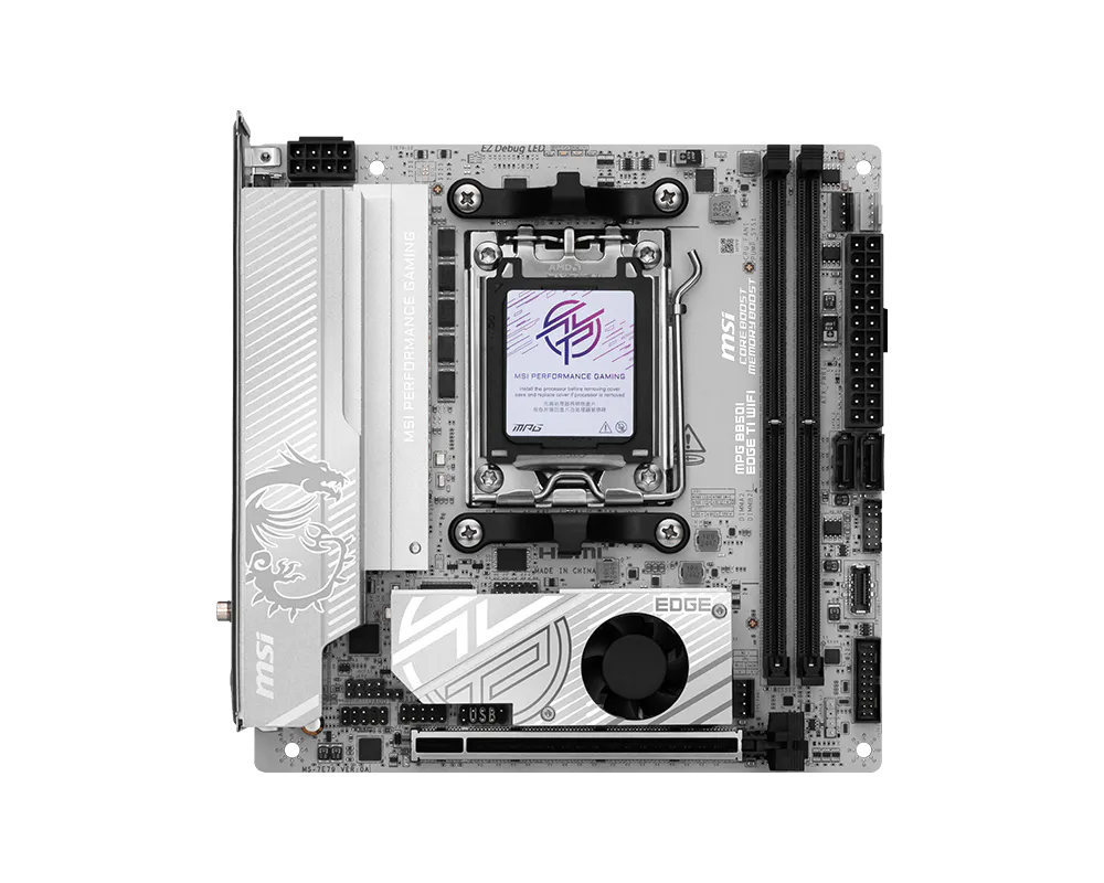 MPG B850I EDGE TI WIFI Supports AMD Ryzen™ 9000/ 8000/ 7000 Series Desktop Processors Socket AM5MOTHERBOARD