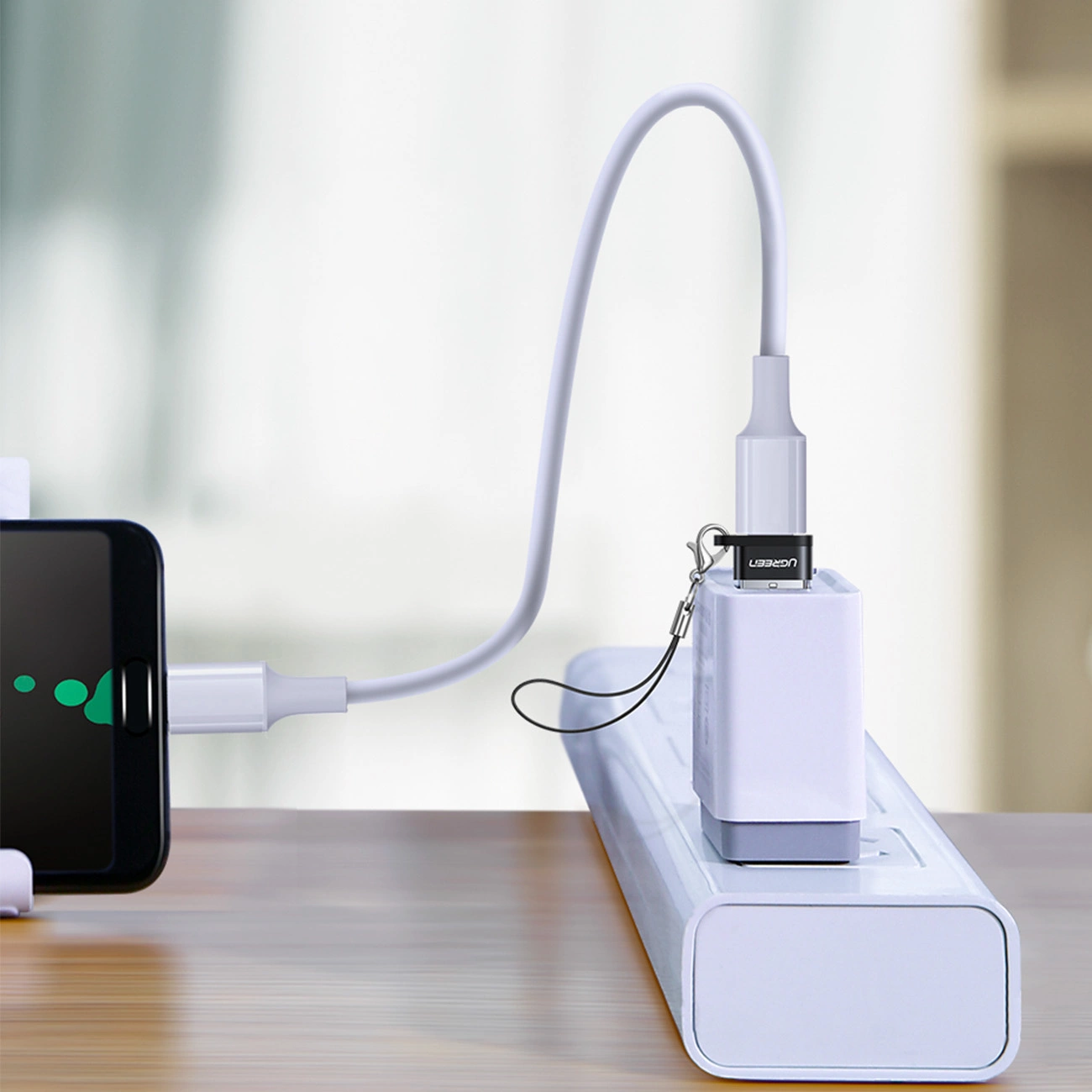 UGREEN US280 USB A Male to USB-C Female Adapter (Black)