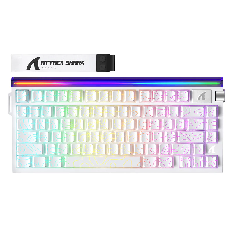 ATTACK SHARK R85 HE WIRD MAGNETIC SWITCH KEYBOARD White Contour ATTACK SHARK R85 HE WIRD MAGNETIC SWITCH KEYBOARD White Contour