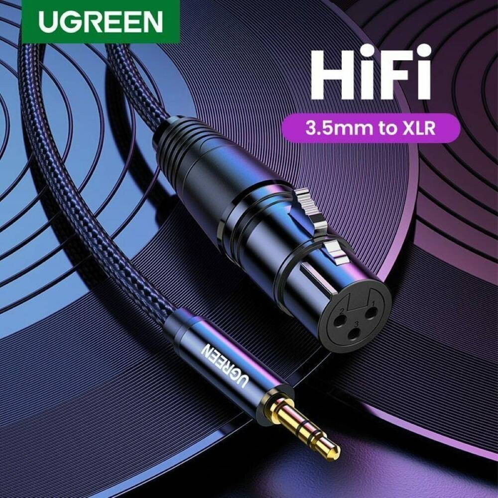 UGREEN 3.5mm Three-Pole Male to XLR Female Audio Cable 1m