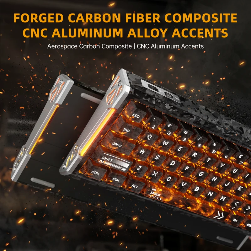 ATTACK SHARK R68HE CARBON FIBER WIRED MAGNITEC SWITCH  KEYBOARD