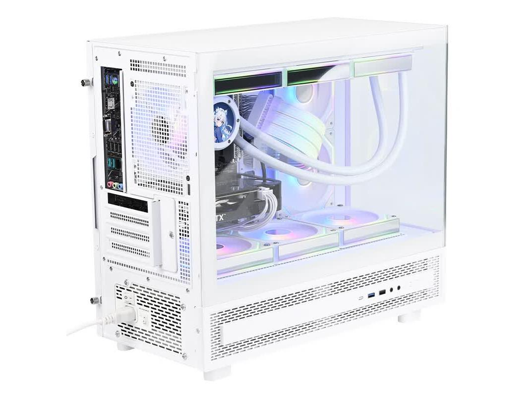 THERMALTAKE S-M PRO GAMING CASE WITH SCREEN - WHITE