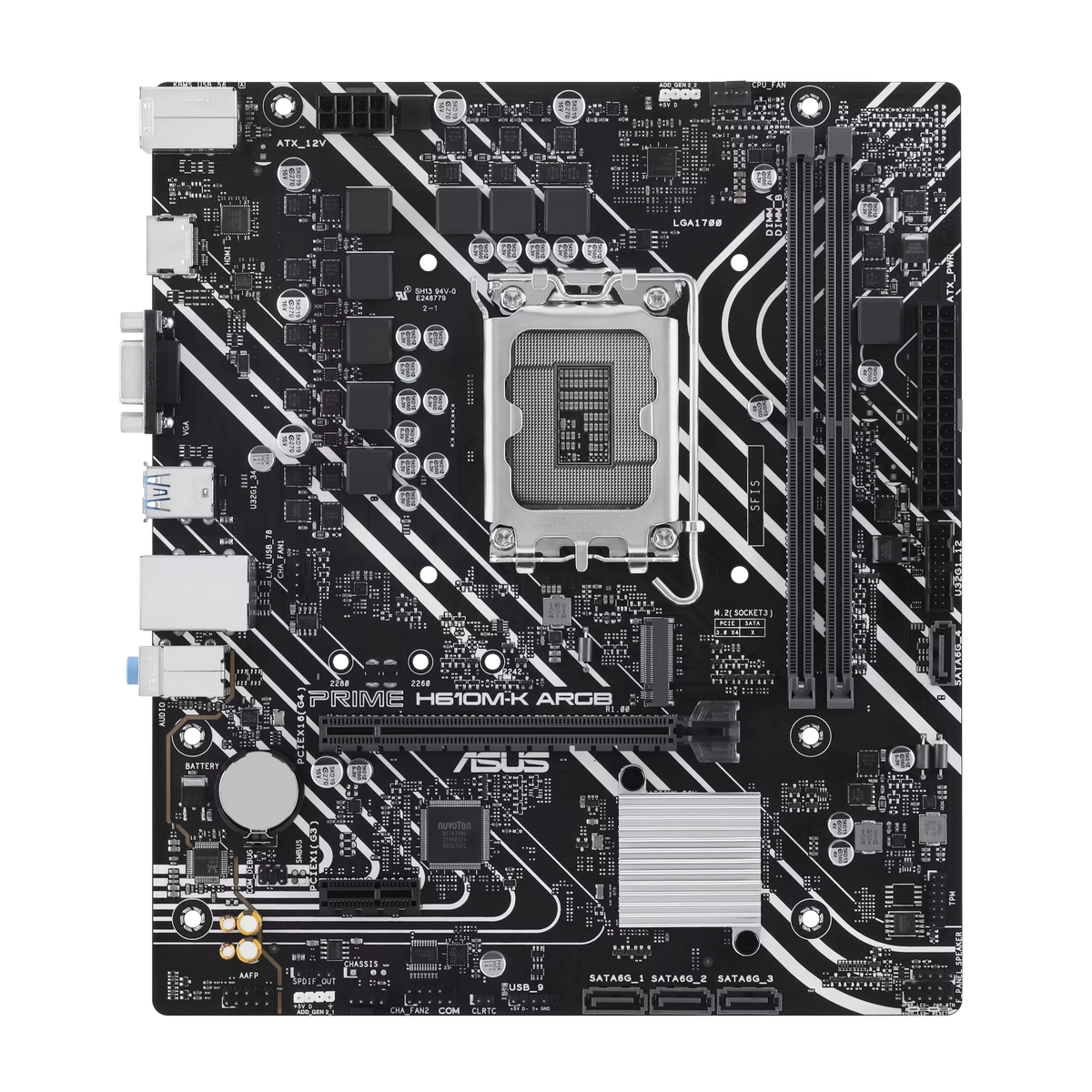 ASUS PRIME H610M-K ARGB DDR5 INTEL Motherboard