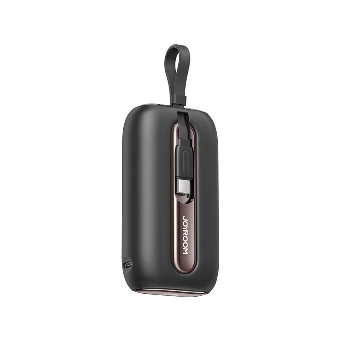 JOYROOM JR-L012  10000mAh 22.5W mini Power Bank with Dual Cables Black