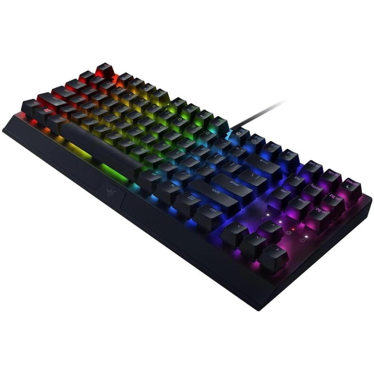 RAZER BLACKWIDOW V3 TENKEYLESS MECHANICAL GAMING KEYBOARD-YELLOW SWITCH