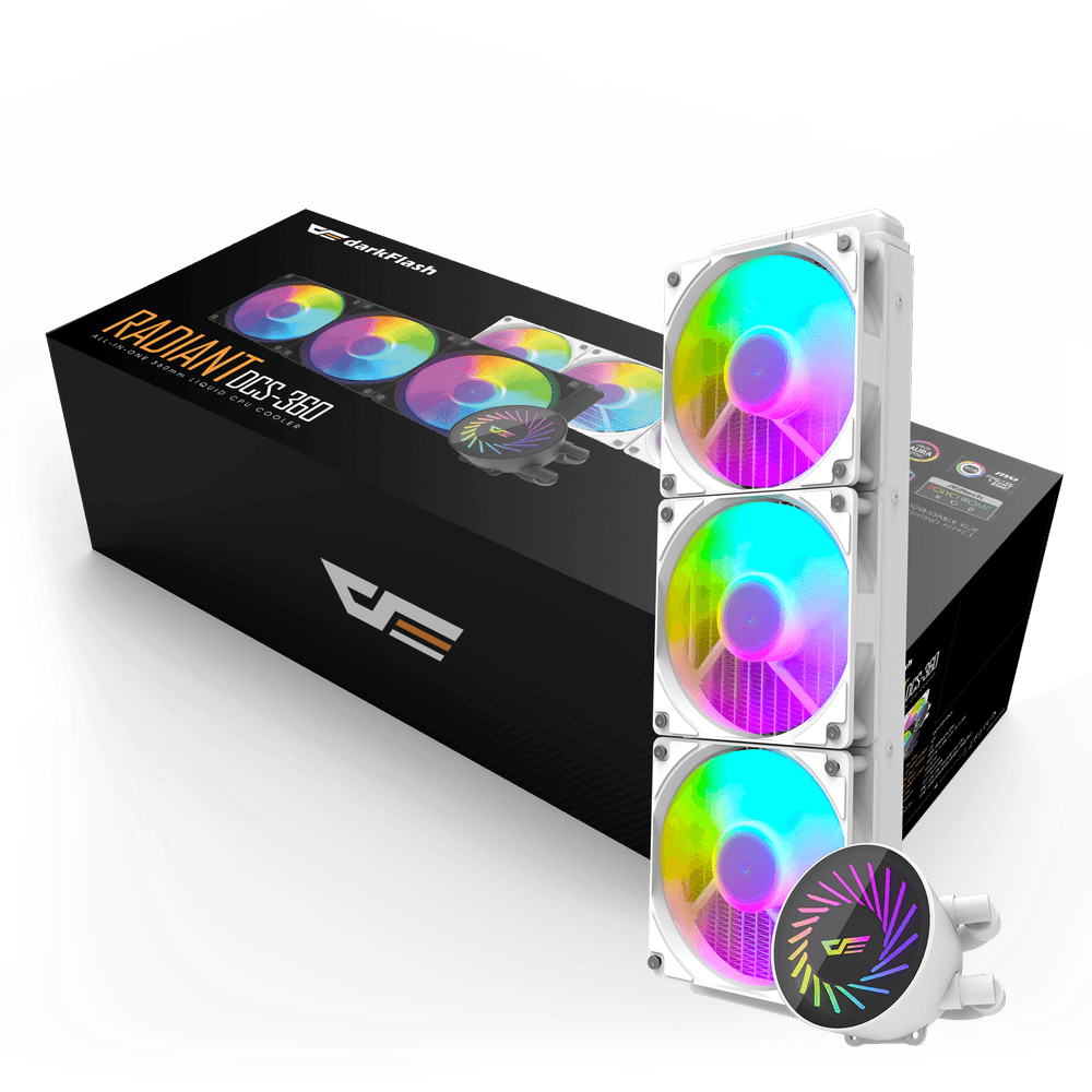 DARKFLASH Radiant DCS 360 Liquid CPU Cooler - White