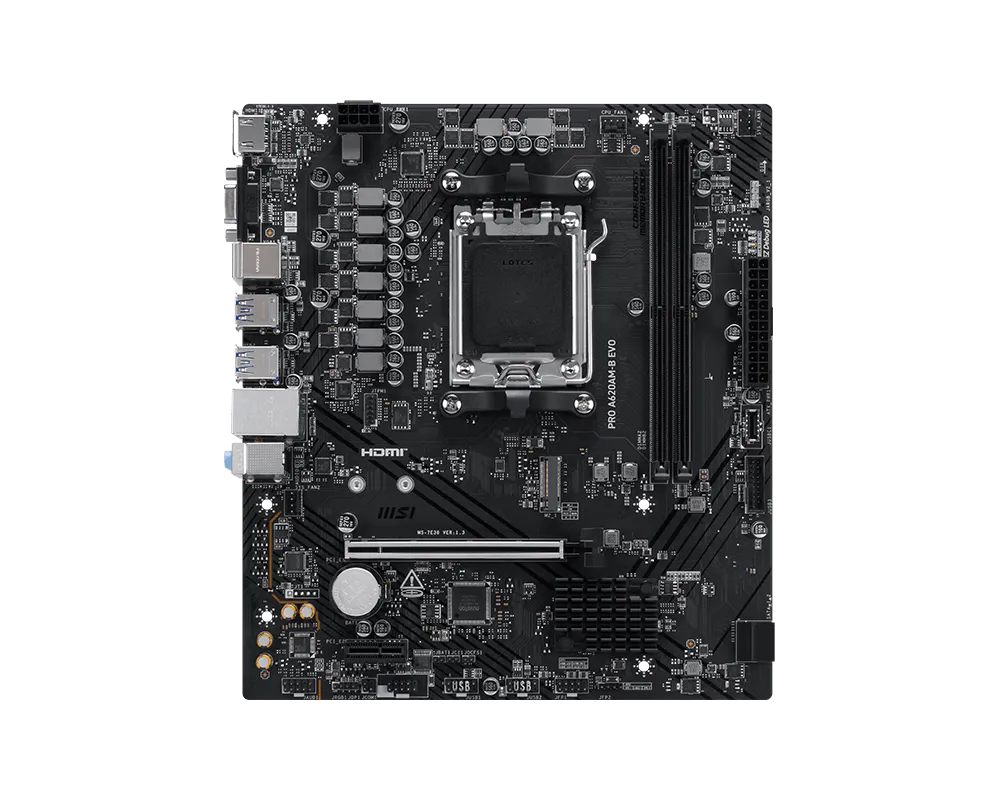 MSI PRO A620AM-B EVO AMD AM5 MOTHERBOARD