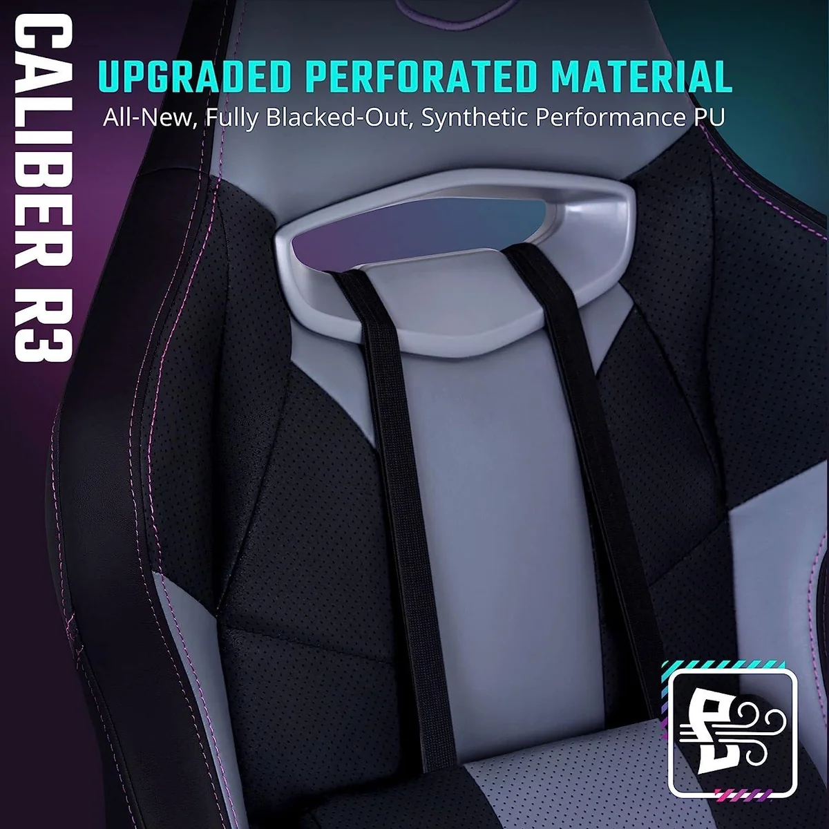 COOLER MASTER CALIBER R3 GAMING CHAIR - BLACK