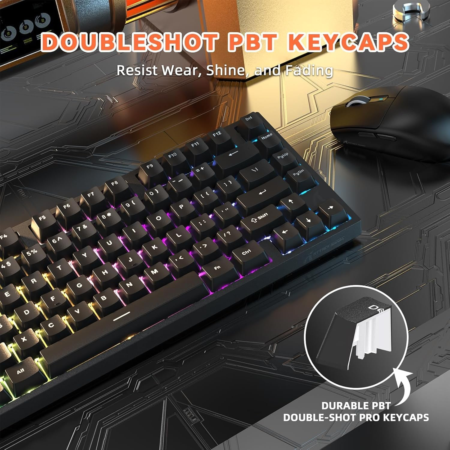 ATTACK SHARK R82 HE WIRD MAGNITC SWITCH KEYBORAD BLACK