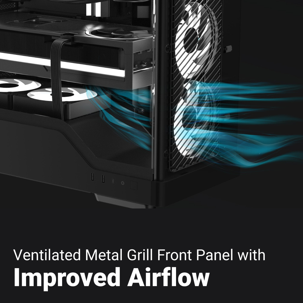 AEROCOOL D520A GAMING CASE - BLACK